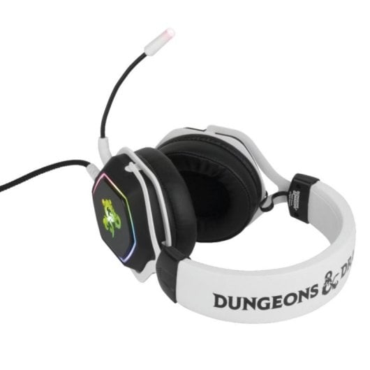 Konix 82381120335 Headset Gaming RGB USB com Microfone Extraível Preto/Branco
