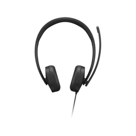 Auricolari Lenovo 4XD1P83425 con cavo USB-A, Cancellazione Rumore, Microfono Boom, Nero