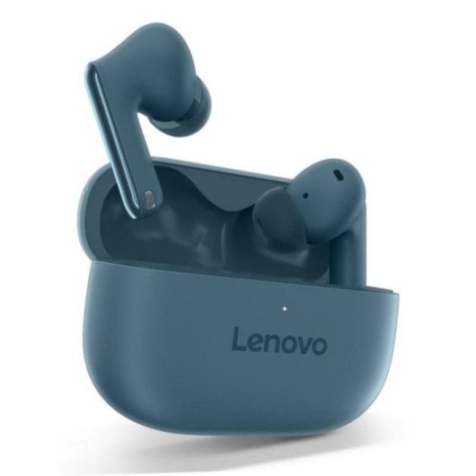 Auriculares Lenovo TWS Yoga PC Edition Inalámbricos Bluetooth 5.3 com Cancelamento de Ruído ANC, Microfone e proteção IPX4 Verde Azulado
