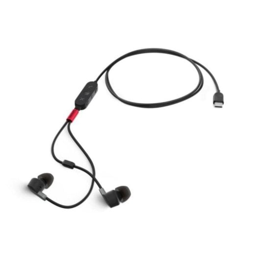 Écouteurs Lenovo 4XD1C99220 filaires USB-C intra-auriculaires avec annulation de bruit noirs