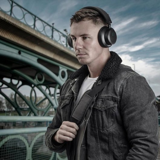 Auricular Lindy LH900XW inalámbrico/Alámbrico Bluetooth 5.0 Cancelación Activa de Ruido Negro