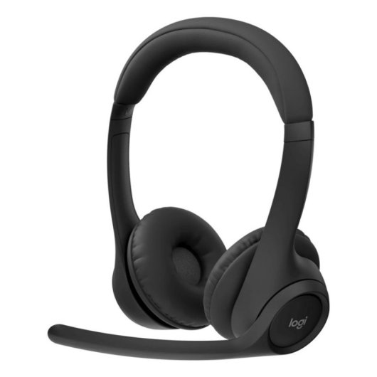 Logitech Zone 305 kabellose Bluetooth Kopfhörer mit klappbarem Mikrofon und 20h Akku schwarz