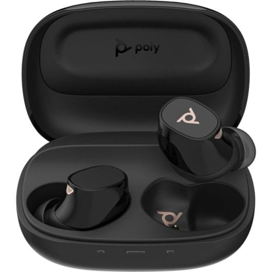 Kabelloser Poly Voyager Free 20 Earbud ANC adaptiv Business Alltagsrauschunterdrückung Schwarz