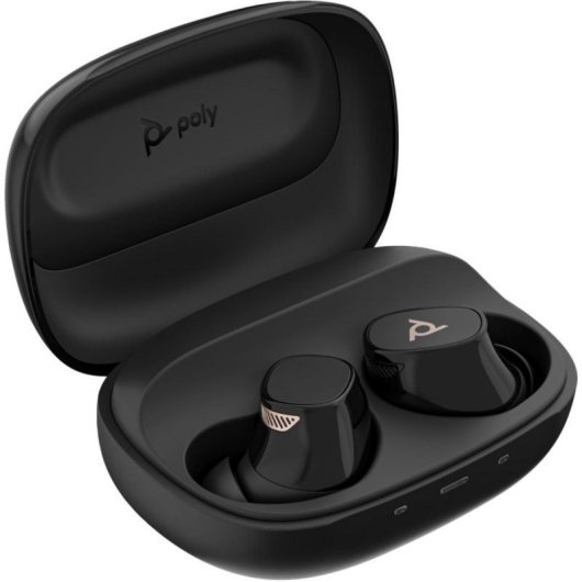 Kabelloser Poly Voyager Free 20 Earbud ANC adaptiv Business Alltagsrauschunterdrückung Schwarz