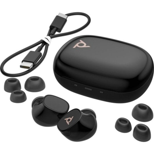 Kabelloser Poly Voyager Free 20 Earbud ANC adaptiv Business Alltagsrauschunterdrückung Schwarz