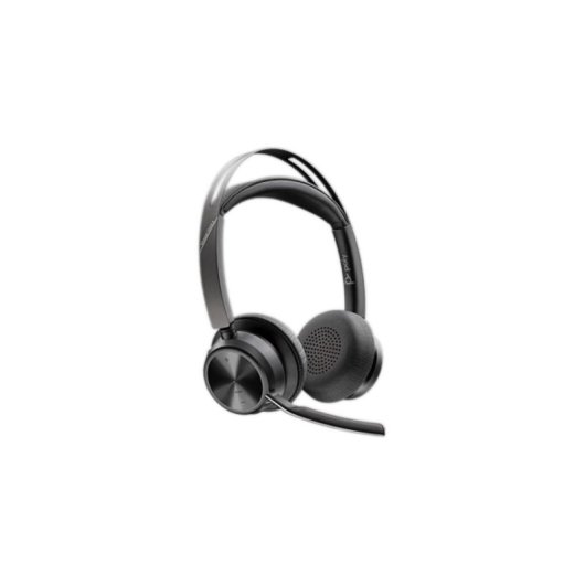 Auriculares Poly Voyager Focus 2 sem fios Bluetooth USB-C/A com Cancelamento de Ruído Preto