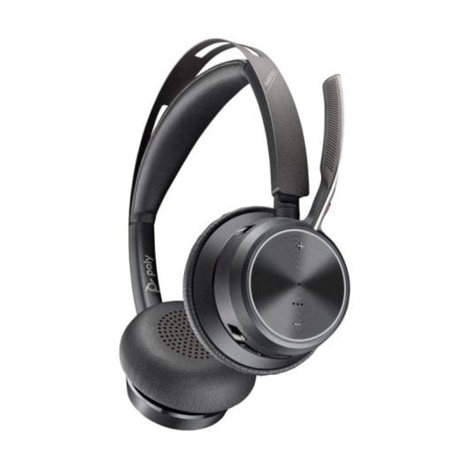 Poly Voyager Focus 2 Headset Bluetooth e USB-C/A com Base de Carga Preto