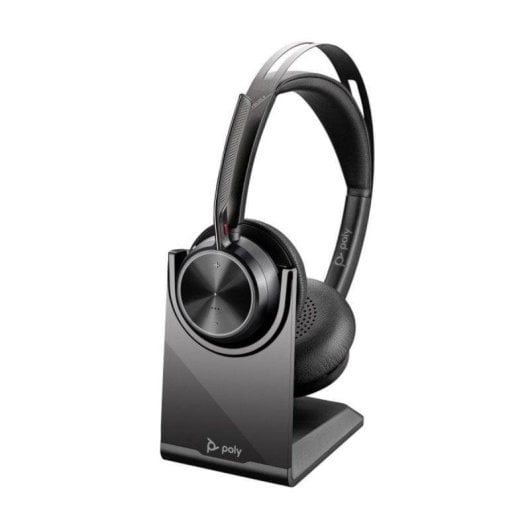 Auriculares Poly Voyager Focus 2 sem fios Bluetooth USB-C/A com Cancelamento de Ruído Preto