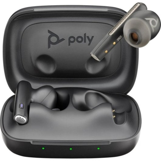 Auricolari In-Ear Poly Voyager Free 60 UC M Bluetooth USB-C Nero Carbonio Auricolari