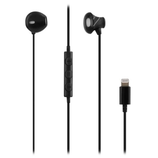Auricular T'nB CURV Intraaural Alámbrico Conector Lightning Negro 1,2m 16? Micrófono