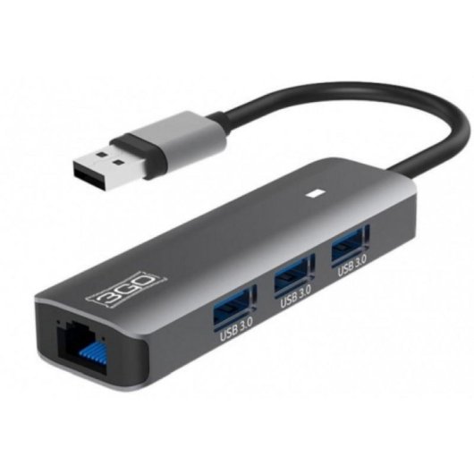 Hub USB 3.0 3Go HUB37PETH2 3 Porte USB RJ45 Gigabit Hub USB 3.0 3Go HUB37PETH2 3 Porte USB RJ45 Gigabit