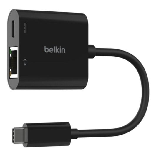 Adaptador USB-C a Ethernet Belkin INC019BTBK 1000Mbps 100W Power Delivery Negro