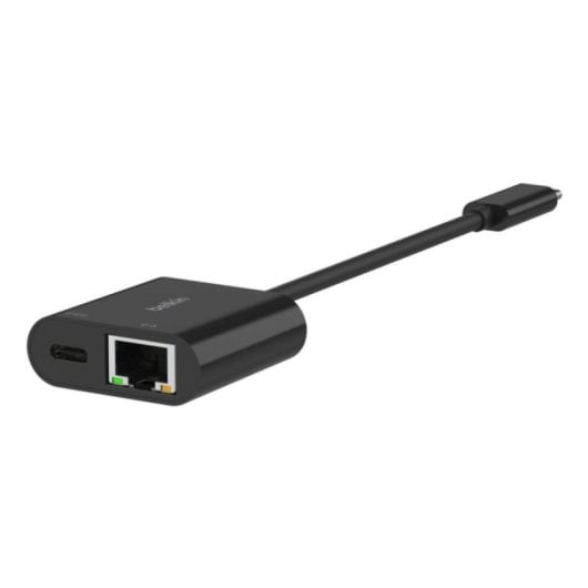 Adaptador USB-C a Ethernet Belkin INC019BTBK 1000Mbps 100W Power Delivery Negro
