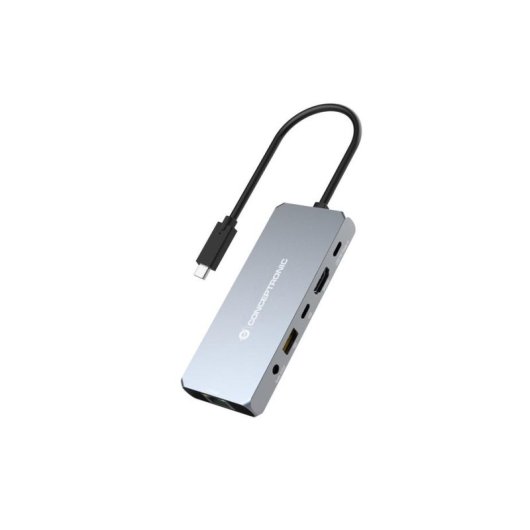 Dock USB-C Conceptronic DONN22G HDMI 2.1 100W Ethernet 2.5Gbps Gris