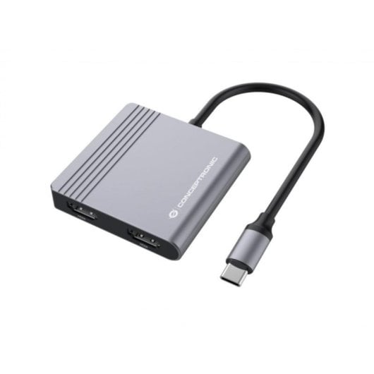 Conceptronic DONN13G Hub USB 3.2 Gen 1 Type-C 100 W HDMI 4K Ultra HD Cinzento
