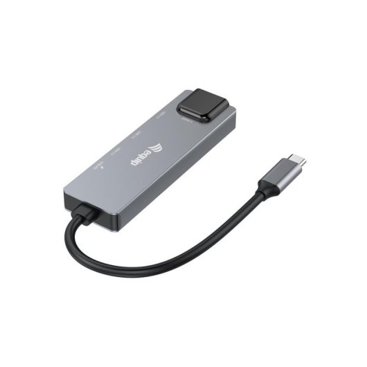 Adattatore USB-C a Ethernet Equip 133496 2.5G, 2x USB-A, 2x USB-C, Alluminio, 100W PD