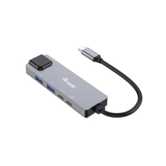 Adattatore USB-C a Ethernet Equip 133496 2.5G, 2x USB-A, 2x USB-C, Alluminio, 100W PD