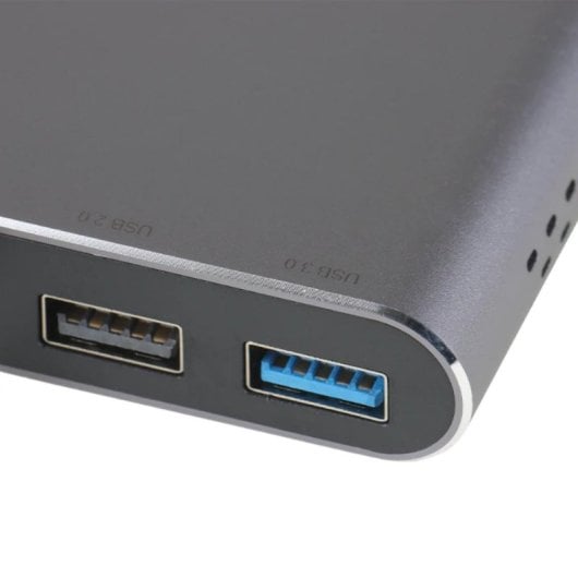 Hub USB Tipo C iggual 8 em 1 2xHDMI 2xUSB RJ45 PD100W Cinza Hub USB Tipo C iggual 8 em 1 2xHDMI 2xUSB RJ45 PD100W Cinza