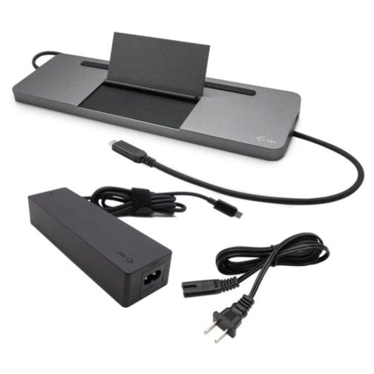 Replicador de Portas i-tec Metal SB-C Ergonomic 4K 3x Display Power Delivery 85W Universal Charger 100W