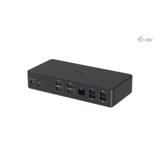I-Tec Dual 4K Docking Station Base de Conexão USB 3.0/USB-C/Thunderbolt 3 Dual 4K 100W 2xDP 2xHDMI PD Gen2