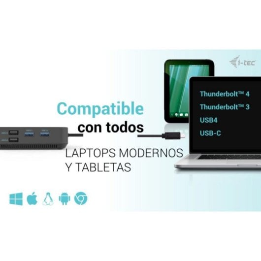 USB-C Dockingstation i-tec Triple 4K USB 3.2 Gen2 100W Power Delivery USB-C Dockingstation i-tec Triple 4K USB 3.2 Gen2 100W Power Delivery