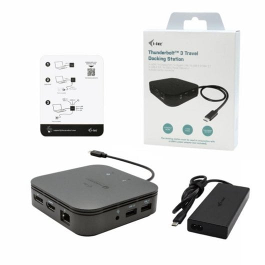 Travel Dock i-tec Thunderbolt 3 Dual 4K Display Power Delivery 60W USB 10Gbps Ethernet