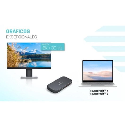 Thunderbolt 3 USB-C Dual 4K Docking Station i-tec 60W Ethernet Schwarz