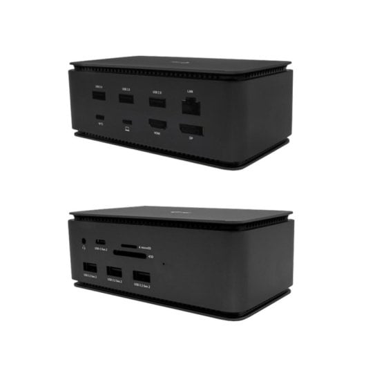 Docking station USB4 i-tec Metal Dual 4K HDMI DP + Power Delivery 80W Negro