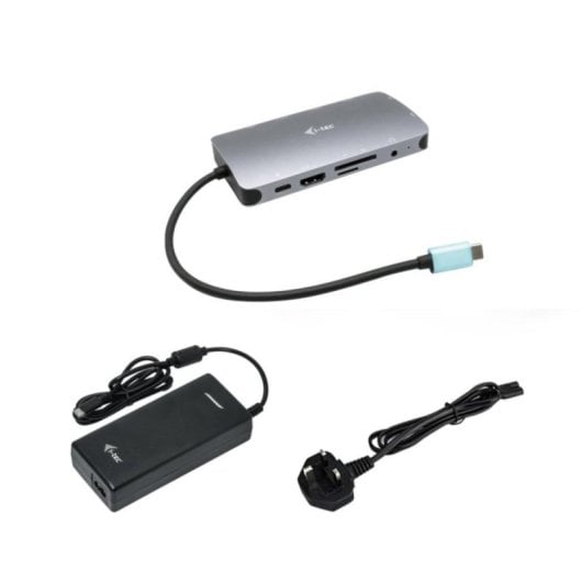 Docking Station USB-C i-tec Metal Nano HDMI/VGA LAN y Cargador 112W Plata Universal