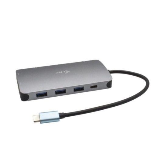 Docking Station USB-C i-tec Metal Nano HDMI/VGA LAN y Cargador 112W Plata Universal