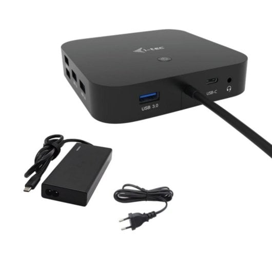 USB-C Dockingstation i-tec HDMI DP 65W Power Delivery 4K 2x Monitor USB 3.2 Gen 1 Schwarz