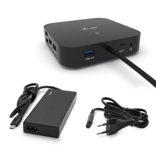 Cargador USB i-tec Quick Charge Smart 5 Puertos 52W USB-C 65W Negro