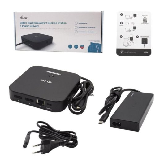 Cargador USB i-tec Quick Charge Smart 5 Puertos 52W USB-C 65W Negro