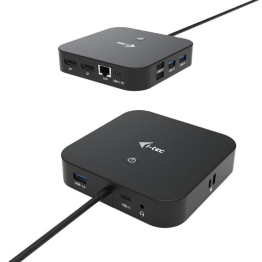 Station d'accueil USB-C i-tec avec Power Delivery 100 W, Alámbrico, 2 Moniteurs 4K, Noir