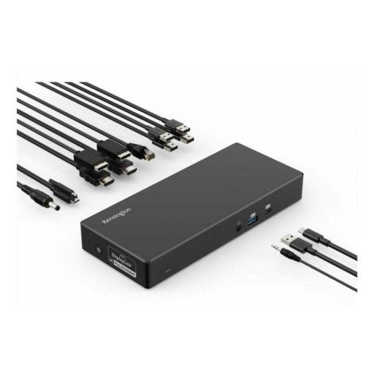 Replicador de ports Kensington SD4781P USB-C USB-A 4K Dual Display 100W Preto