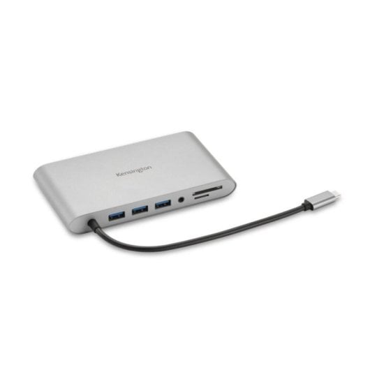 Replicador USB-C Kensington UH1440P 85W 4K DP/HDMI/VGA 3xUSB-A SD Ethernet Plata