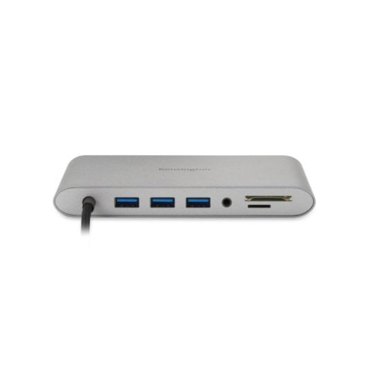 Replicador USB-C Kensington UH1440P 85W 4K DP/HDMI/VGA 3xUSB-A SD Ethernet Plata