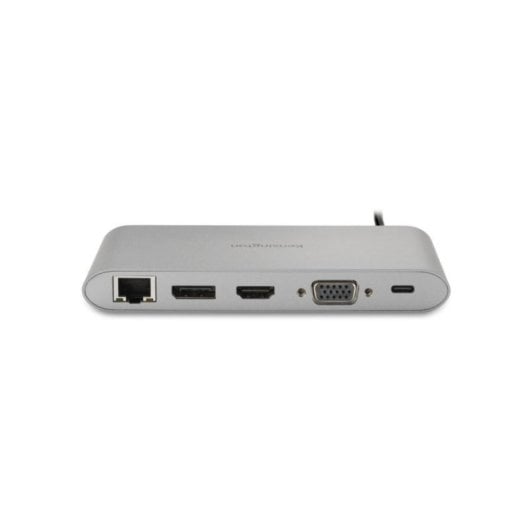 Replicador USB-C Kensington UH1440P 85W 4K DP/HDMI/VGA 3xUSB-A SD Ethernet Plata