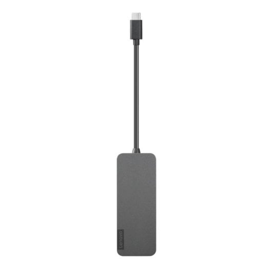 Hub USB Lenovo 4X90X21427 Type-C 4 Puertos USB 3.2 Gen 1 Gris 42g Windows ChromeOS