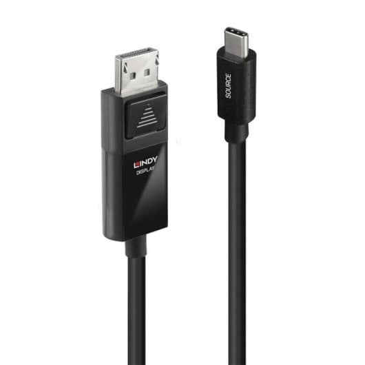 Adaptador Lindy 43342 USB Tipo C Negro Alta Resistencia Temp. -20-40°C Cert. FCC/CE