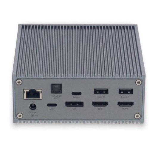 Lindy 43351 Docking Station USB-C com HDMI 4K, DisplayPort, Ethernet e Leitor SD Alumínio Cinzento