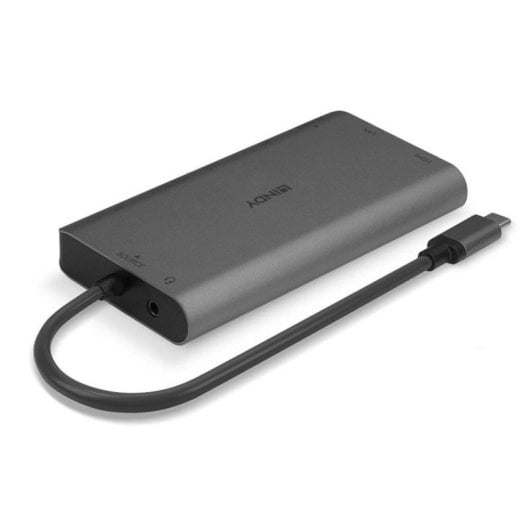 Dock Station Lindy 43323 USB-C HDMI DisplayPort 4K SD Ethernet Power Delivery 100W