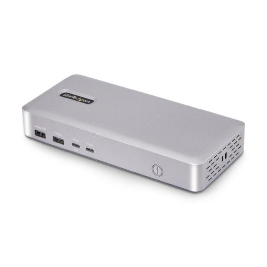 StarTech 155UE-USB4-DOCK Docking Station USB4 com HDMI Dual 2x4K 120Hz, 6xUSB, 2.5GbE e PD 100W Prateado