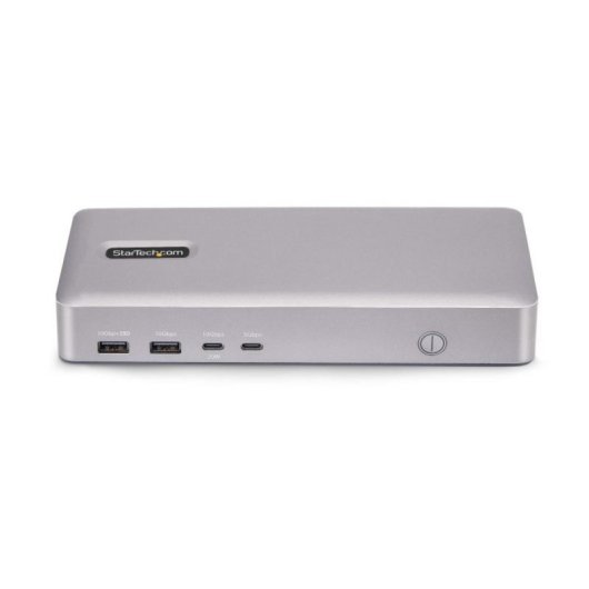 StarTech 155UE-USB4-DOCK Docking Station USB4 com HDMI Dual 2x4K 120Hz, 6xUSB, 2.5GbE e PD 100W Prateado