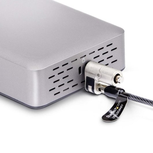 StarTech 155UE-USB4-DOCK Docking Station USB4 com HDMI Dual 2x4K 120Hz, 6xUSB, 2.5GbE e PD 100W Prateado