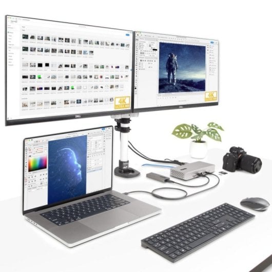 Docking Station Thunderbolt 4 StarTech USB 7xUSB HDMI 2xDP 2.5GbE PD 98W Gris
