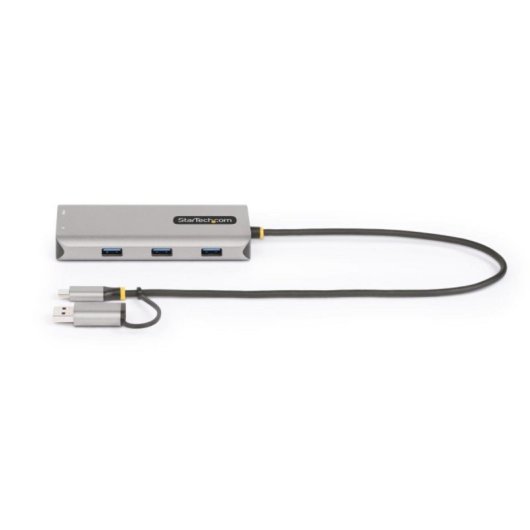 Adaptador Multiporto USB-C StarTech.com HDMI Duplo 4K30Hz 3x USB-A 5 Gbps Prata