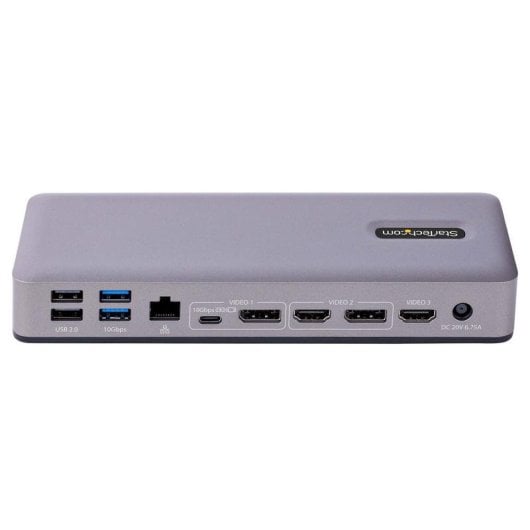 Docking Station USB-C StarTech Triple 4K 7 Ports USB PD 60W GbE Chromebook