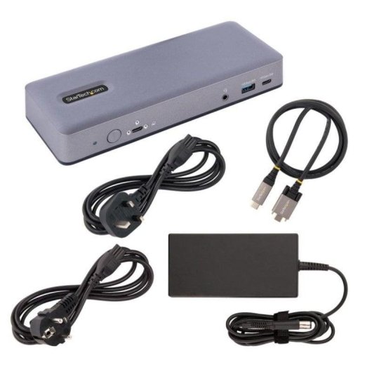 Docking Station USB-C StarTech Triple 4K 7 Ports USB PD 60W GbE Chromebook