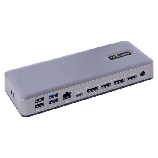 Docking Station USB-C StarTech Triple 4K 7 Ports USB PD 60W GbE Chromebook